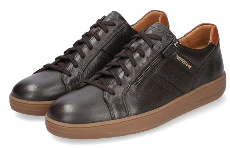 Mephisto HENRIK heren sneaker - bruin - leer